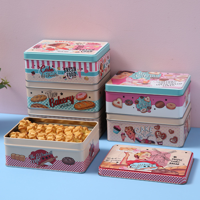 Tea Coffee Sugar Container - 1PC Pretty Girl Cake Pattern Dessert