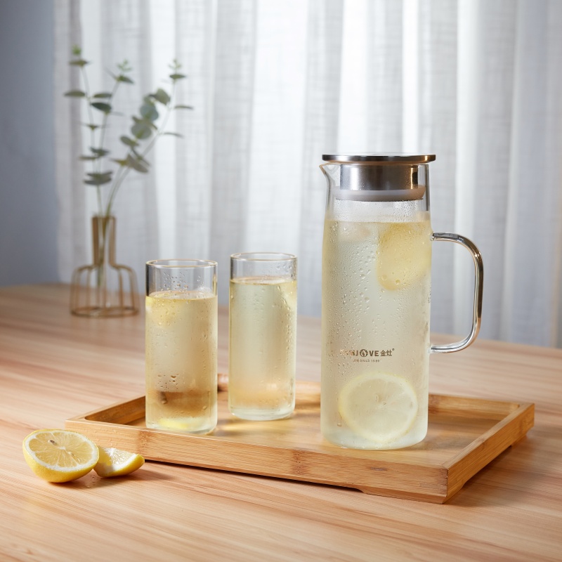 KAMJOVE 1.2L Transparent Glass - Coffee Tea Jug 评论和价格