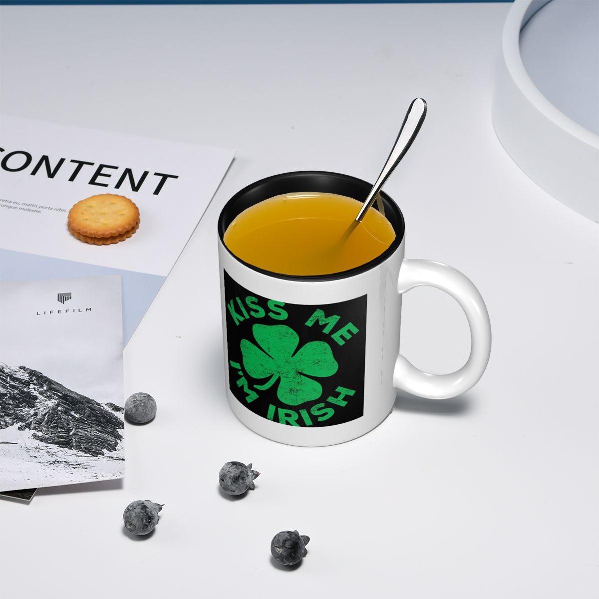 Kiss Me I'm Irish Mug Funny Ce - Coffee Tea With Me 评论和价格
