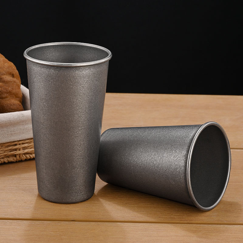 Retro Silver Stainless Steel D - Coffee Tea Drinks 评论和价格