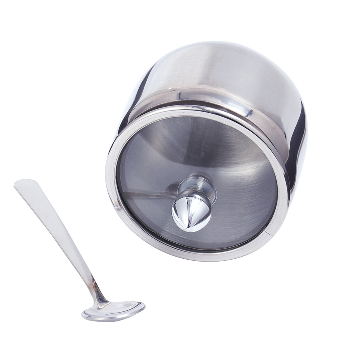 Stainless Steel Seasoning Jar  - Tea Coffee Sugar Container 评论和价格