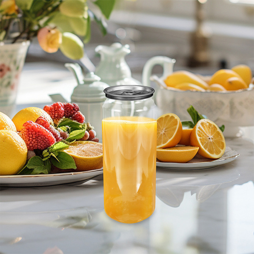 5pcs Transparent Beverage Cans - Coffee Tea Drinks 评论和价格