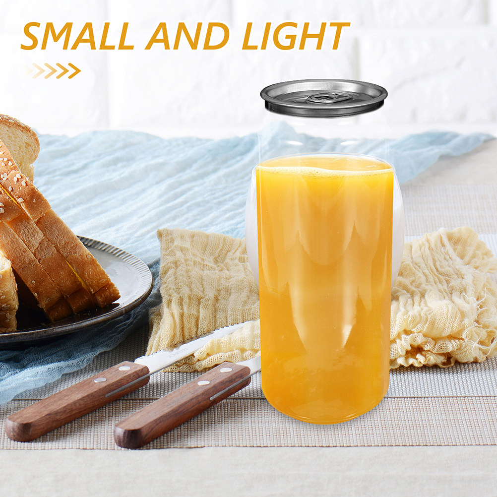 5pcs Transparent Beverage Cans - Coffee Tea Drinks 评论和价格