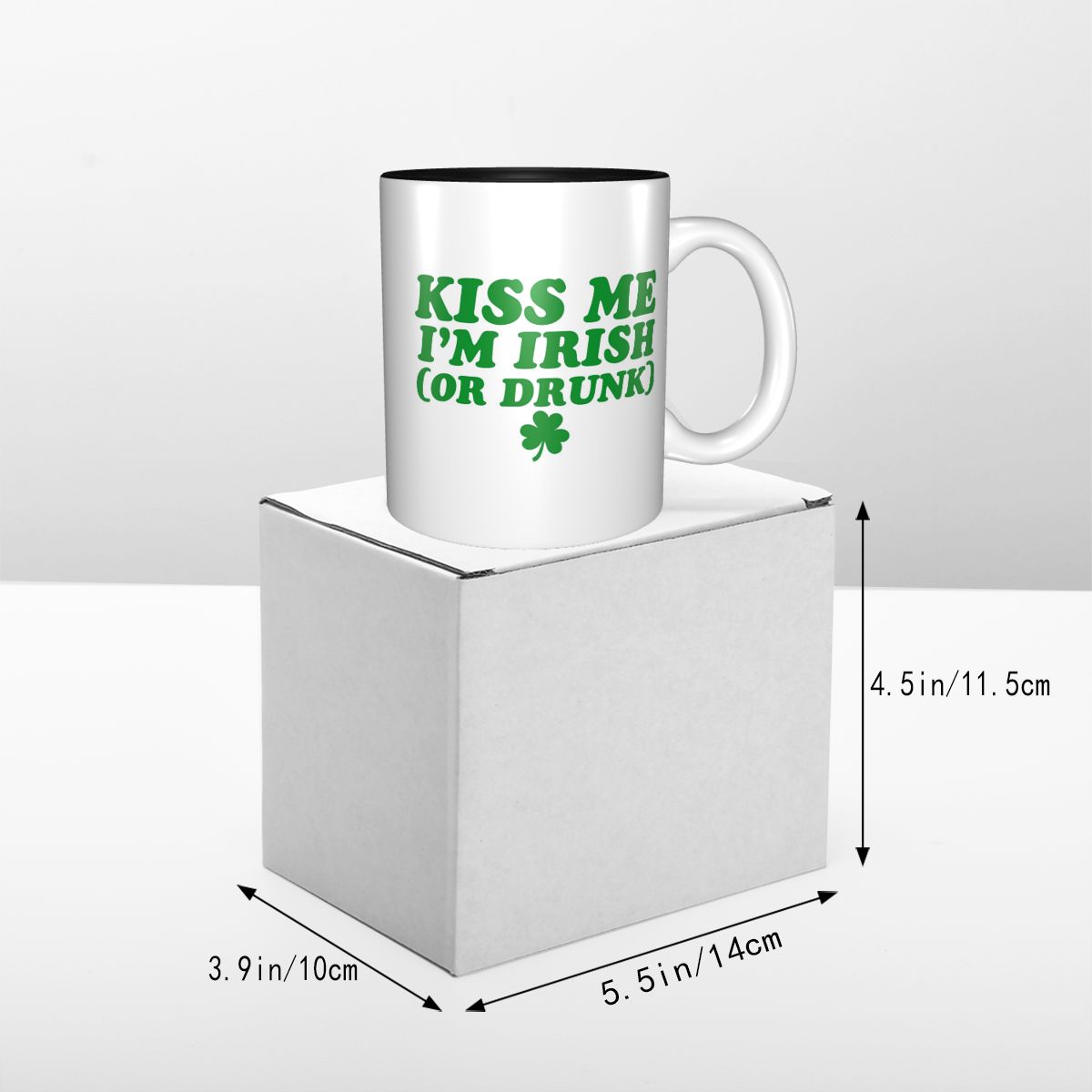 Kiss Me I'm Irish Mug Funny Ce - Coffee Tea With Me 评论和价格