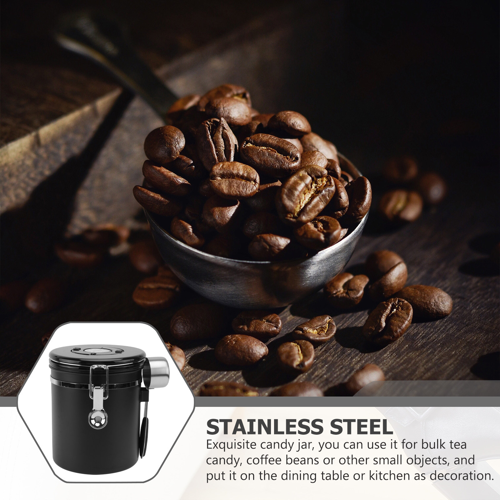 1Pcs Premium Stainless Steel C - Tea Coffee Sugar Container 评论和价格