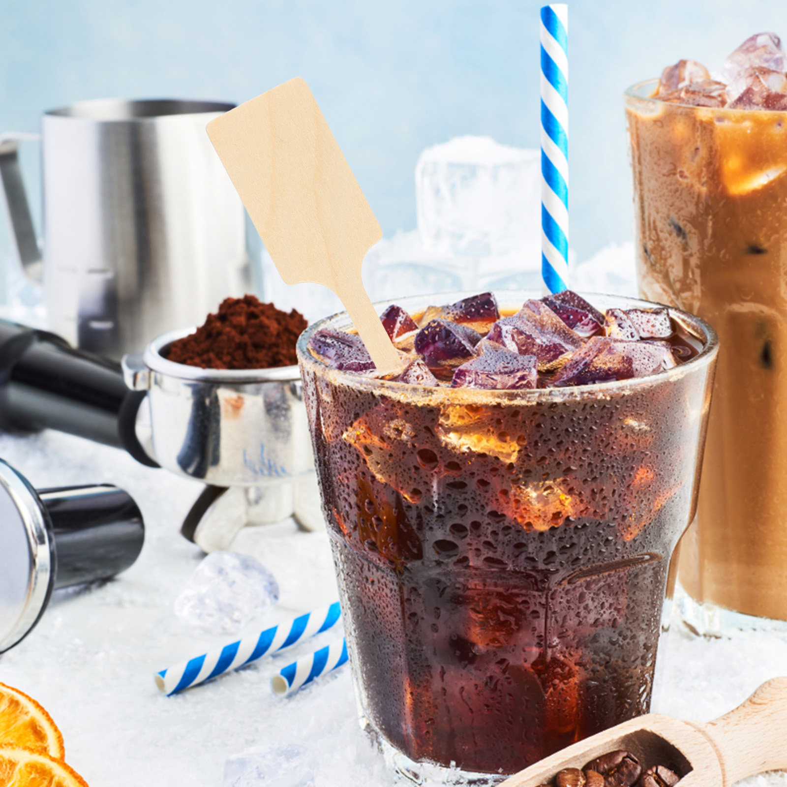 100Pcs Wooden Coffee Stirring  - Coffee Tea Drinks 评论和价格