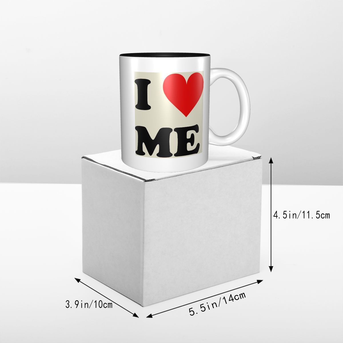 I Love Me Heart Mug Funny Cera - Coffee Tea With Me 评论和价格