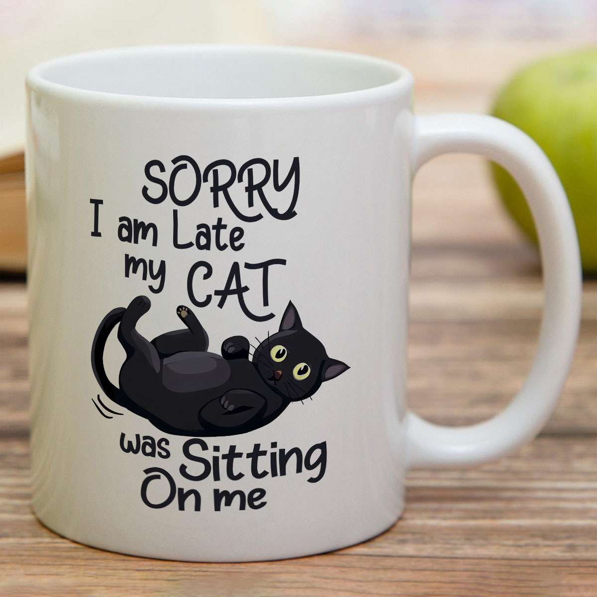 1 Funny Cat Shaped Ceramic Mug - Coffee Tea With Me 评论和价格