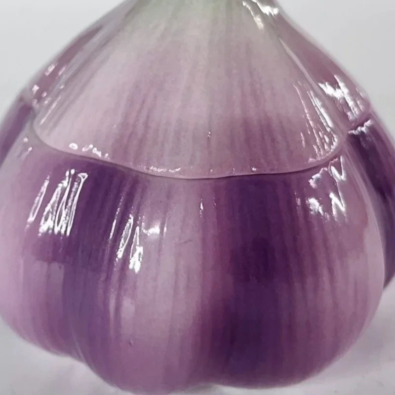 Purple Garlic Ceramic Storage  - Tea Coffee Sugar Container 评论和价格