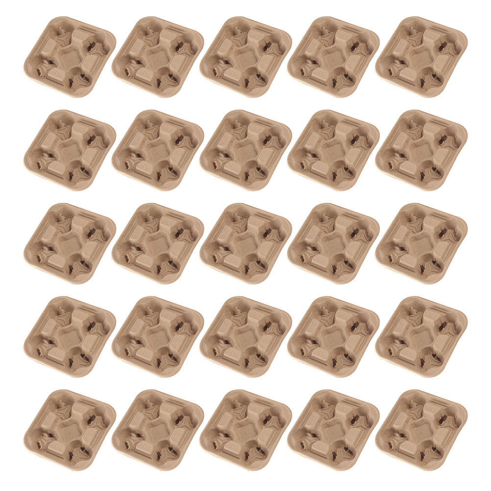 25Pcs Four-Cup Paper Pulp Hold - Coffee Tea Drinks 评论和价格
