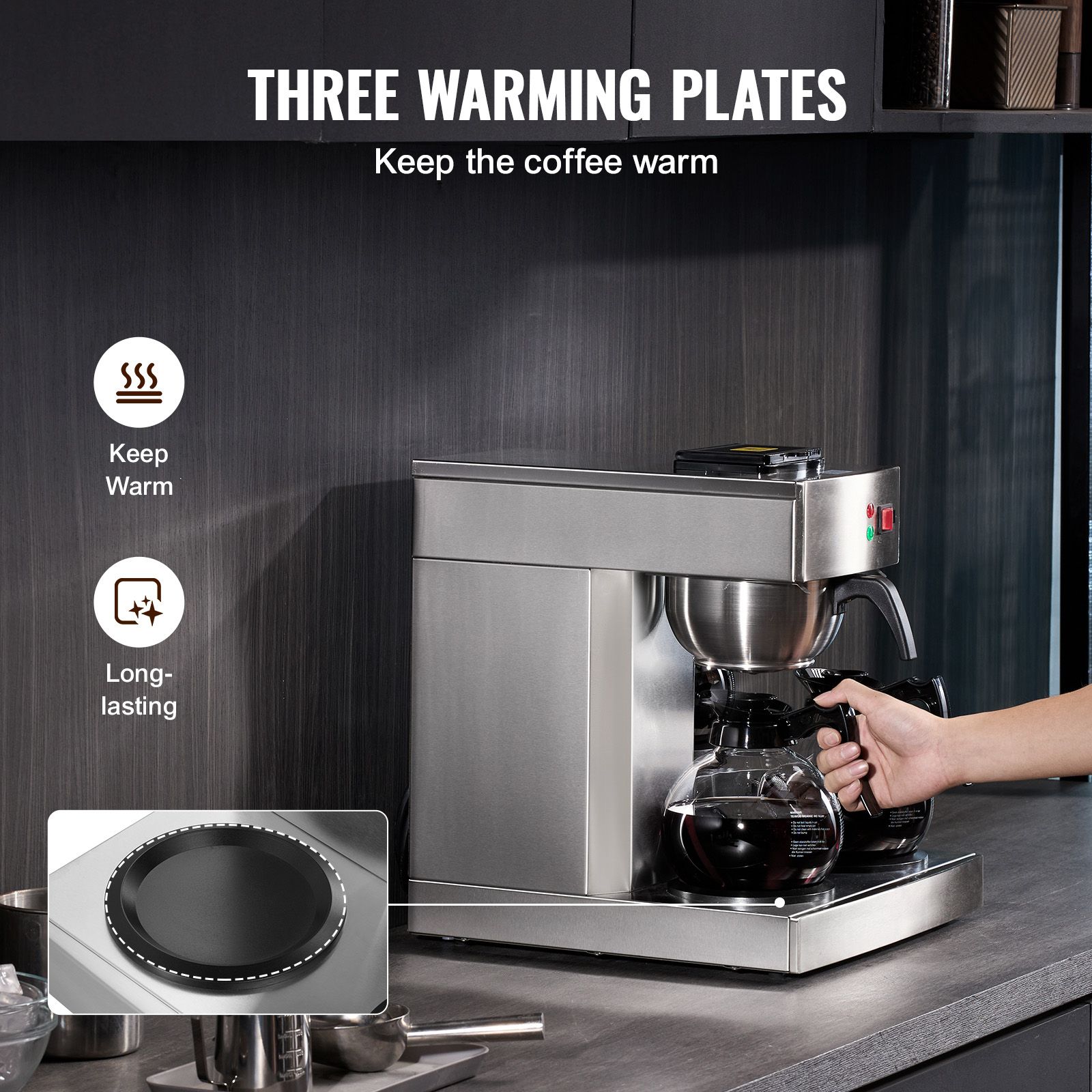 12 Cups Commercial Drip Coffee - Coffee&Tea House Opinie 评论和价格